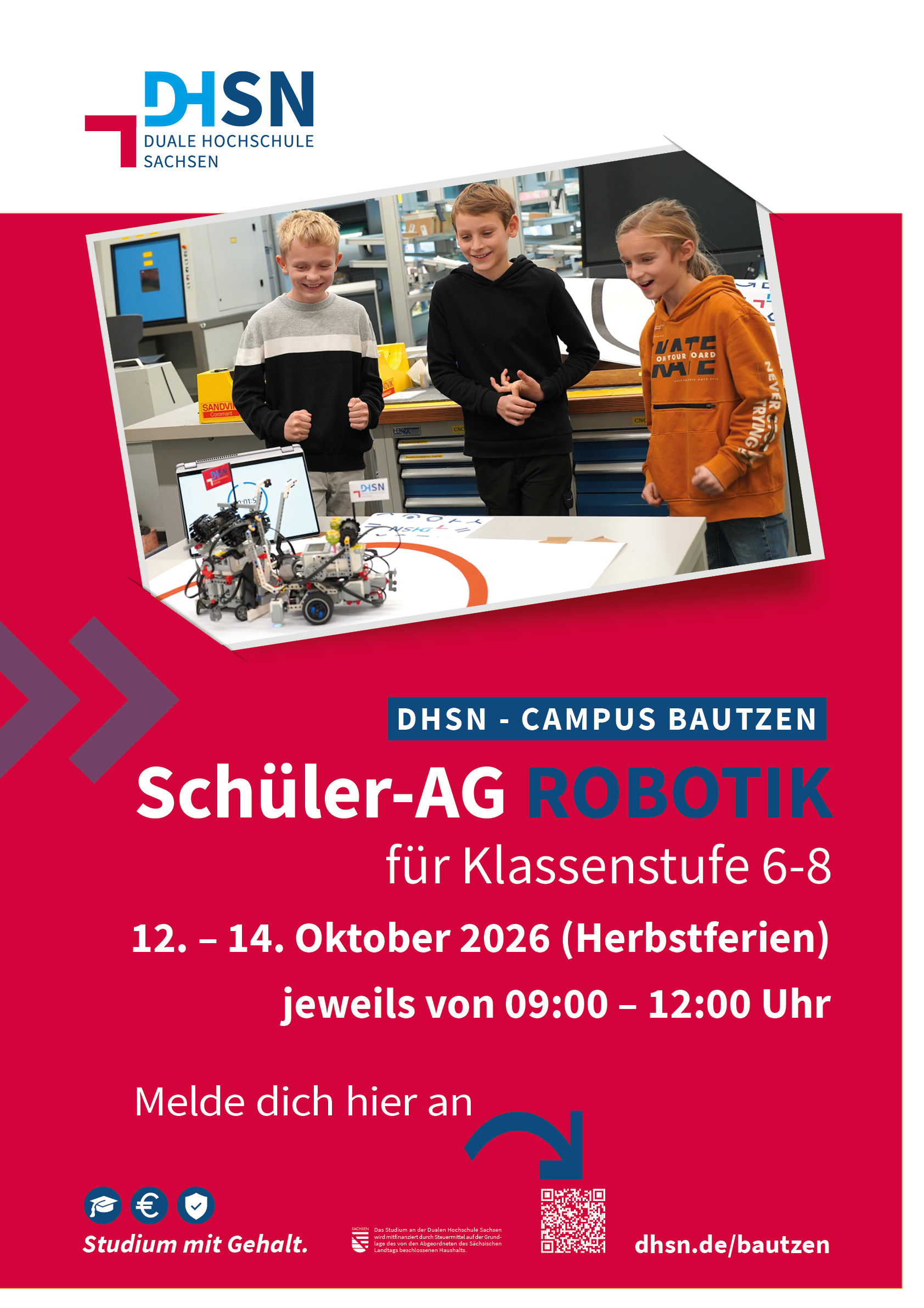 Flyer Schüler Robotik AG 2026