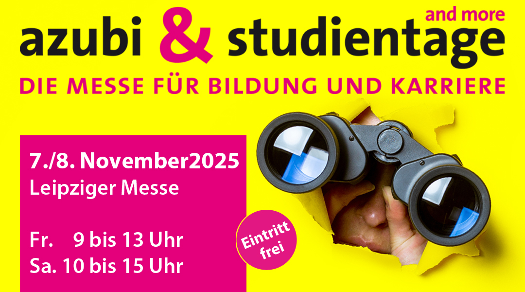 Veranstaltungshinweis auf Azubi- und Studientage am 7. und 8. November 2025