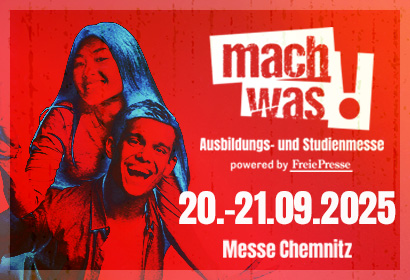 Veranstaltungshinweis auf Messe mach was! am 20. und 21.9.2025 in der Messe Chemnitz