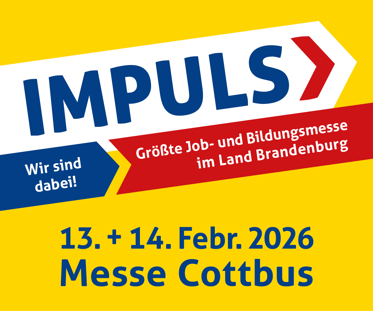 Veranstaltungshinweis auf Impuls in Cottbus am 13. und 14.02.26